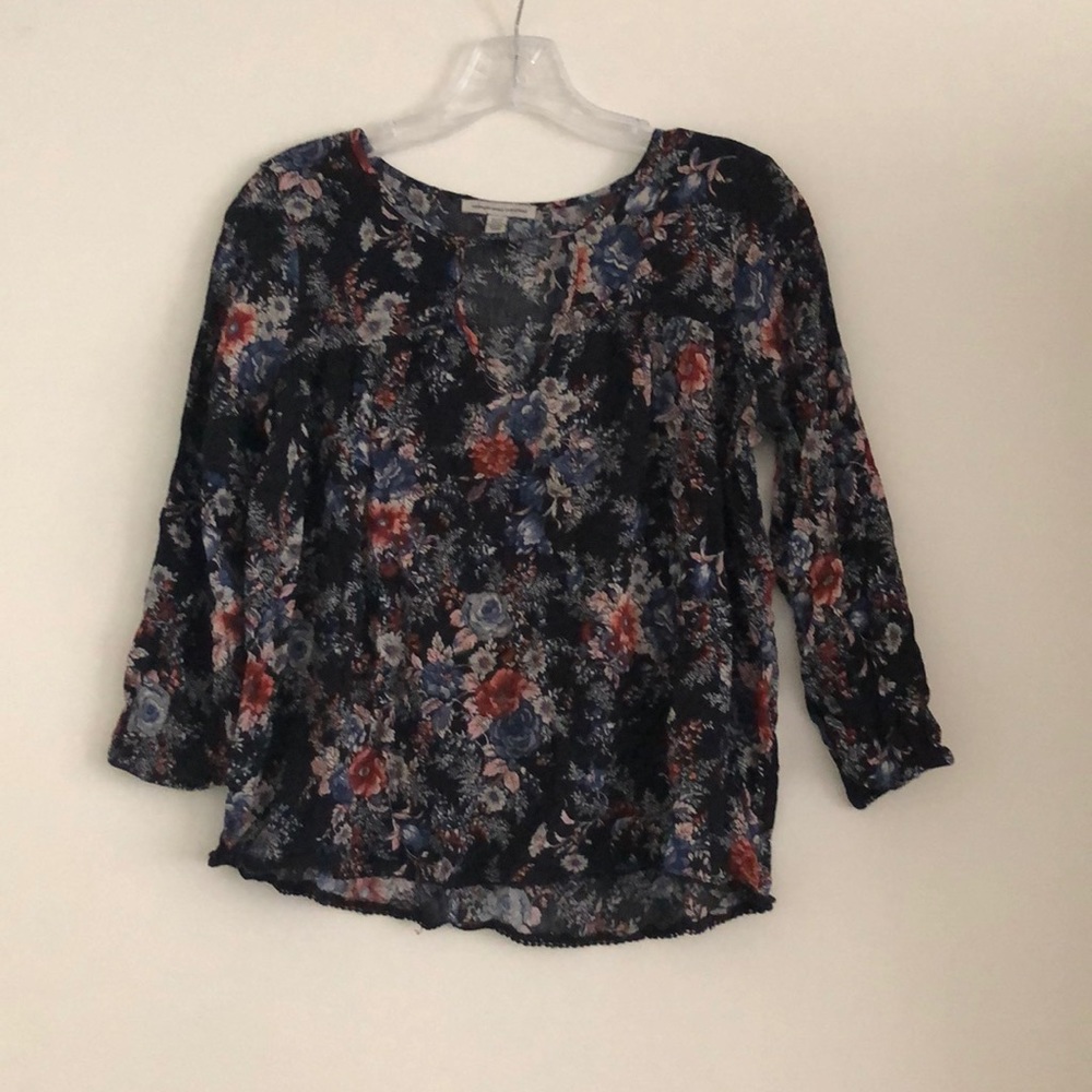 AEO Floral Blouse